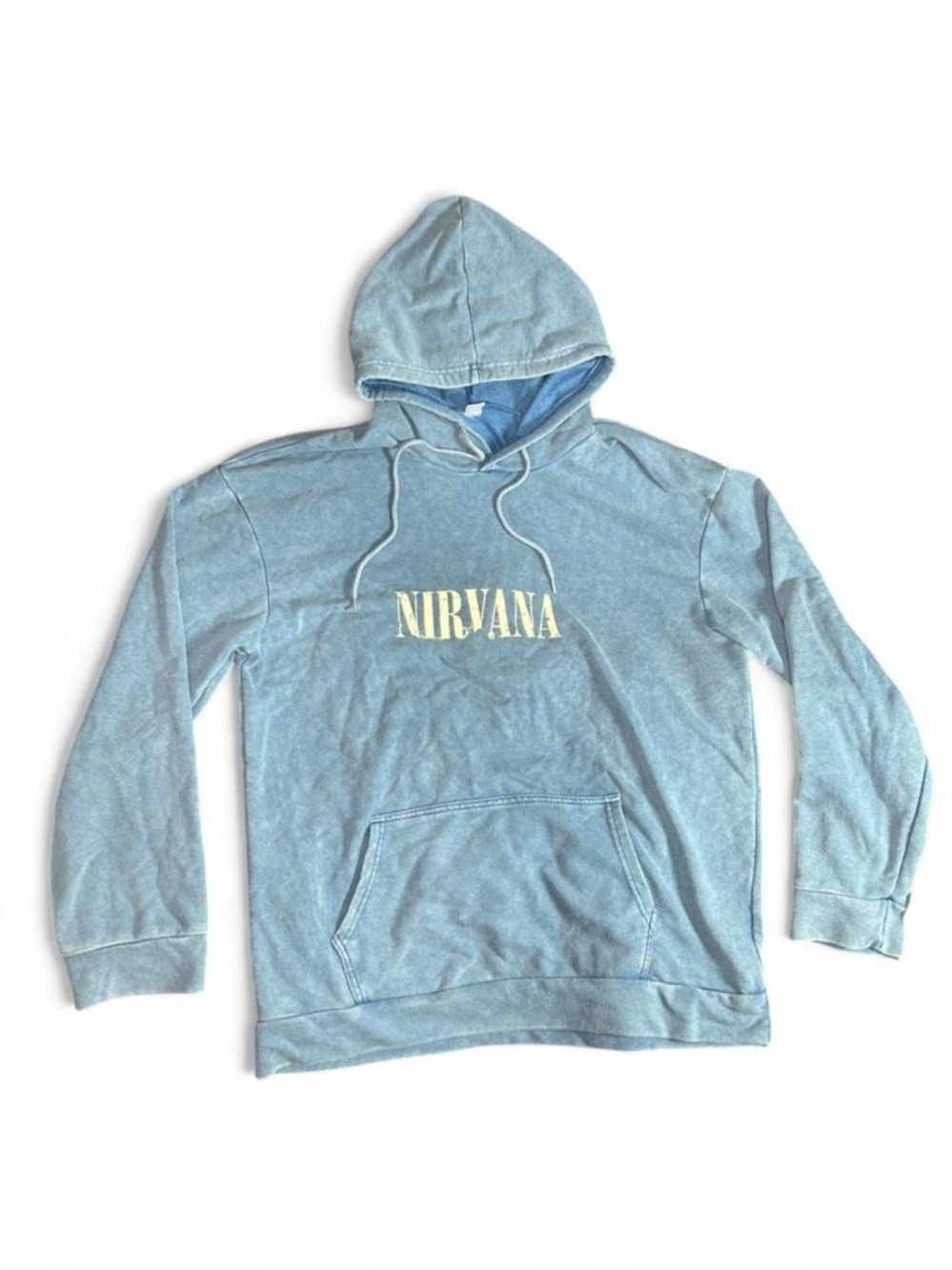 Nirvana Angel Hoodie Washed
Light Blue Graphic Sweatshirt - Brand New